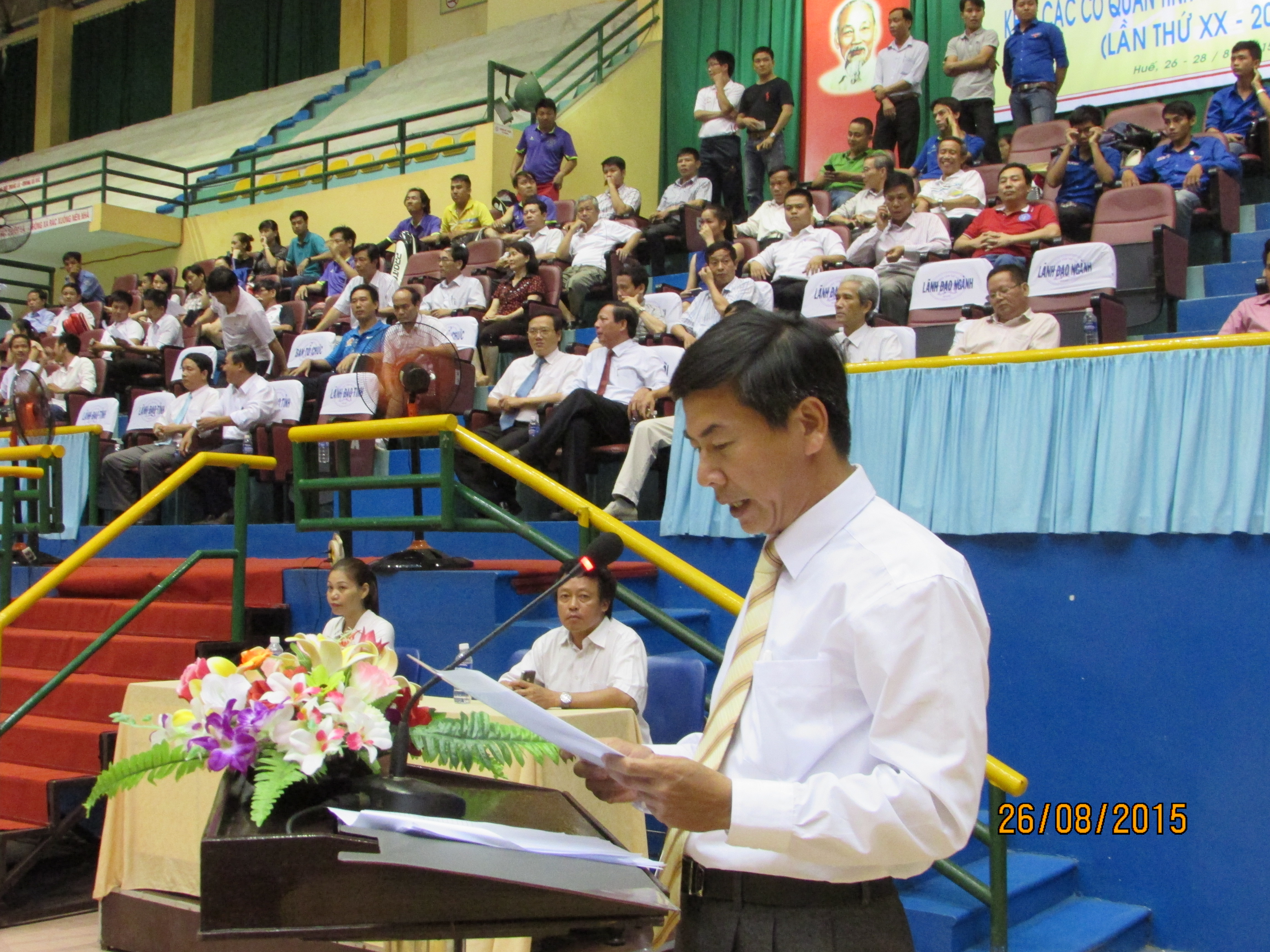Khai mạc giải Cầu lông, Bóng bàn, Quần vợt truyền thống Khối các cơ quan tỉnh mở rộng lần thứ XX - 2015
